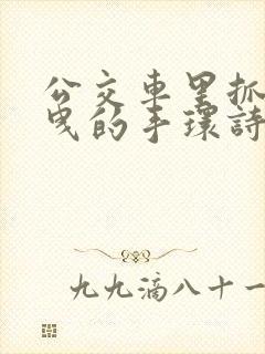 公交车里抓着摇曳的手环诗情