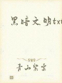 黑暗文明txt