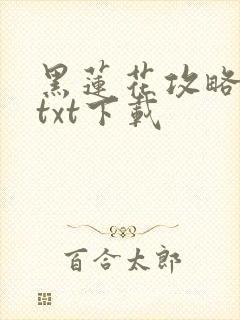 黑莲花攻略手册txt下载