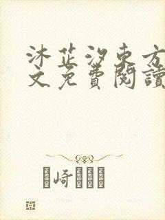 沐芷汐东方逸全文免费阅读