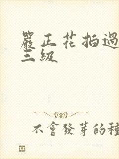 严正花拍过什么三级