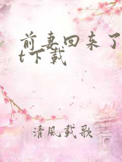 前妻回来了txt下载