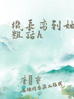 机长脔到她哭h粗话h