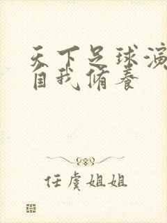 天下足球演员的自我修养