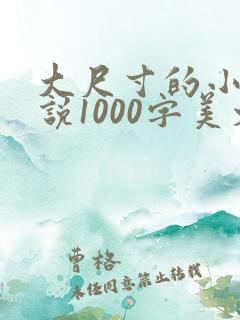 大尺寸的小黄说说1000字美文