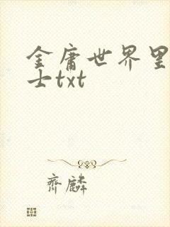 金庸世界里的道士txt