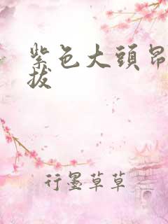 紫色大头昂扬挺拔