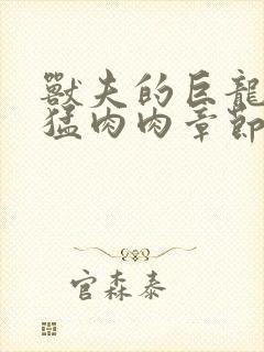 兽夫的巨龙太凶猛肉肉章节