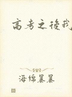 高考之后我等你