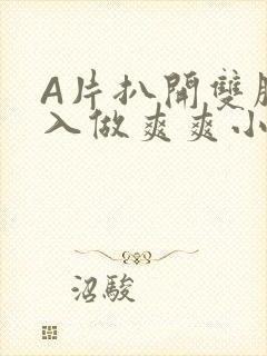 A片扒开双腿进入做爽爽小说