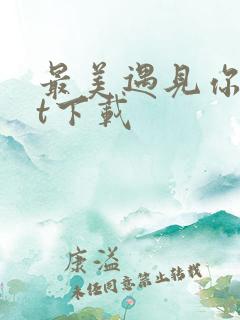 最美遇见你txt下载