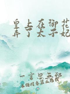 皇上在御花园c弄了太子妃