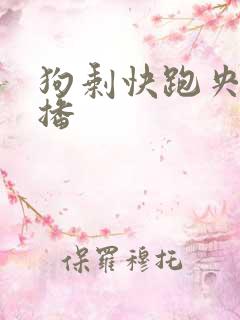 狗剩快跑央八首播