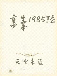 重生1985陆少华