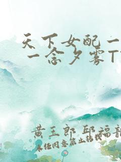天下女配一般湿 一念夕雾TXT