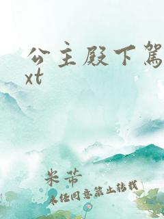 公主殿下驾到txt