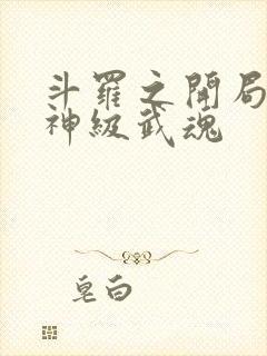 斗罗之开局签到神级武魂