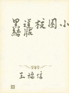 黑道校园小说完结版