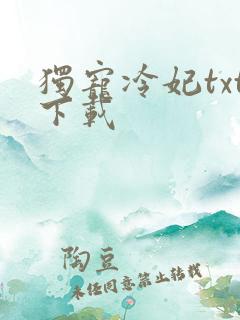 独宠冷妃txt下载
