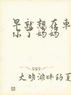 早就想在车里要你了妈妈