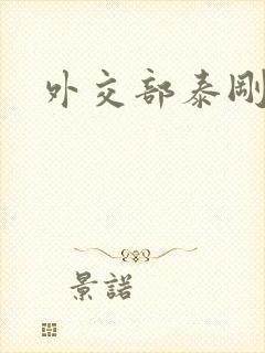 外交部泰刚死亡