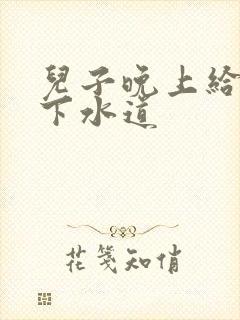 儿子晚上给我通下水道