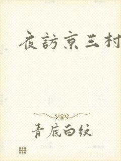 夜访京三村