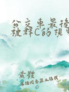 公交车最后一排被群C的视频