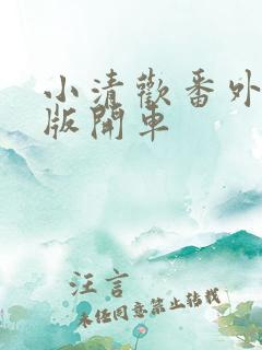 小清欢番外完整版开车