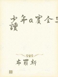 少年a宾全集阅读