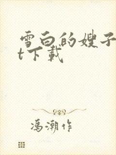 雪白的嫂子txt下载