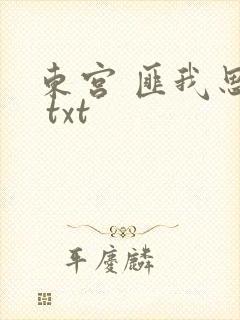东宫 匪我思存 txt