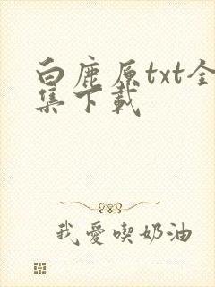 白鹿原txt全集下载