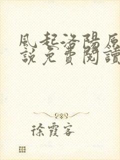 风起洛阳原著小说免费阅读