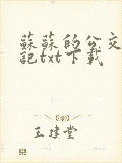 苏苏的公交车日记txt下载