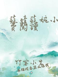 苏晴苏婉小说免费阅读