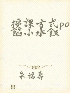 授课方式po肉馅小水饺