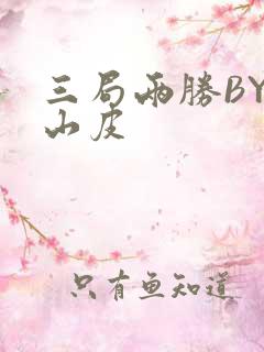 三局两胜BY桃山皮