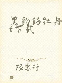 黑豹的牡丹txt下载