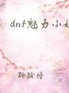 dnf魅力小妞