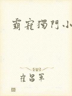 霸宠独门小娇妻