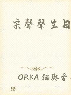 宋声声生日