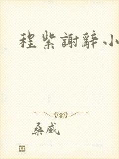 程紫谢辞小说