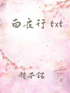 白夜行 txt