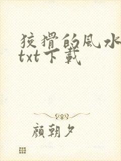 狡猾的风水相师txt下载