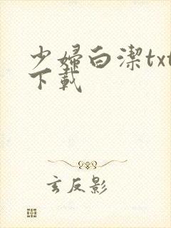 少妇白洁txt下载