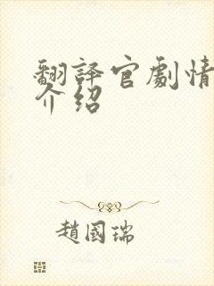 翻译官剧情分集介绍