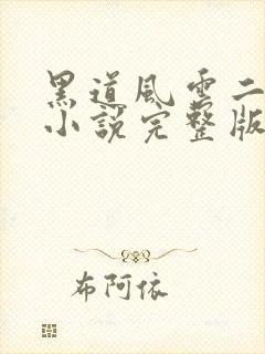 黑道风云二十年小说完整版