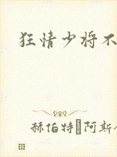 狂情少将不良妻