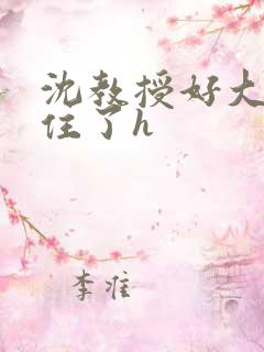 沈教授好大含不住了h